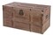 Wooden Rectangular Lined Rustic Storage Trunk with Latch